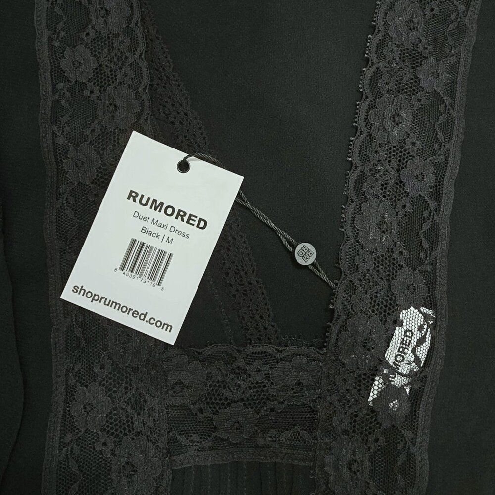 NWT REVOLVE RUMORED - Size M Duet Dress Maxi In black $158 - Picture 10 of 10